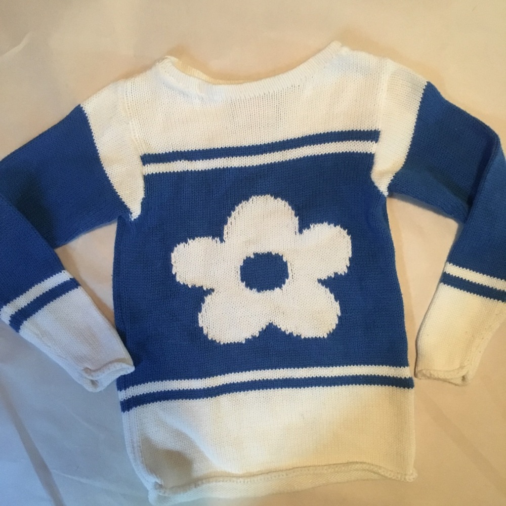 JOSEPH ABBOUD Girls knit flower sweater